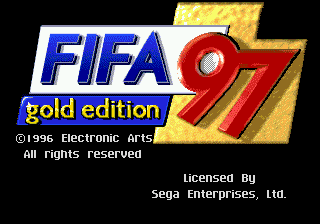 FIFA Soccer 97 (USA, Europe) (En,Fr,De,Es,It,Sv) Title Screen